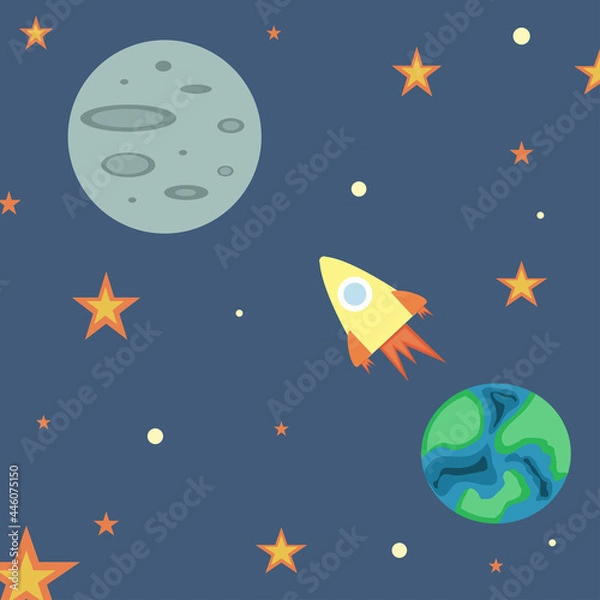 Obraz rocket in space