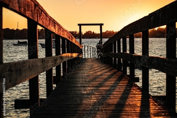 Fototapeta Sunset on the pier