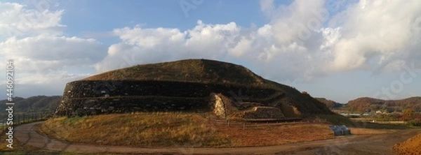 Obraz 한국 연천 호루고루 성벽