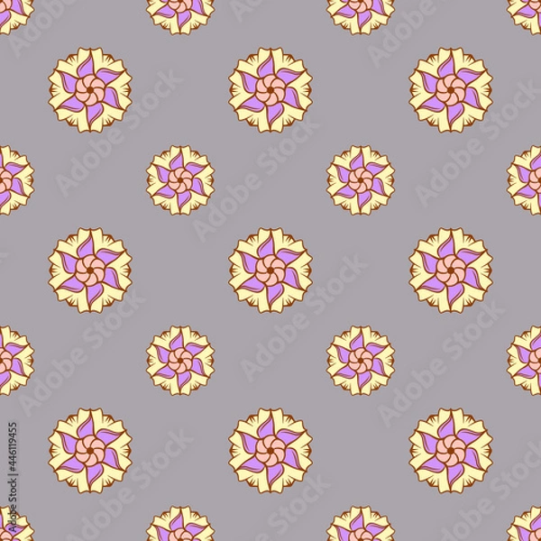 Obraz fabric repeat pattern, seamless vector repeat patterns, hand-drawn repeat patterns for textile, gift wrapper, background, etc. pattern swatch added to the swatch panel.