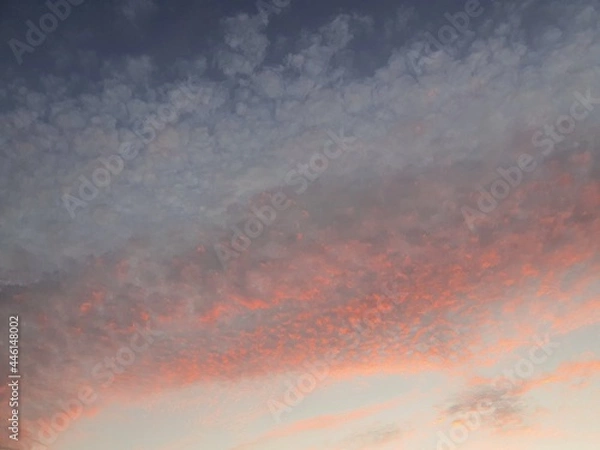 Obraz red and blue sky