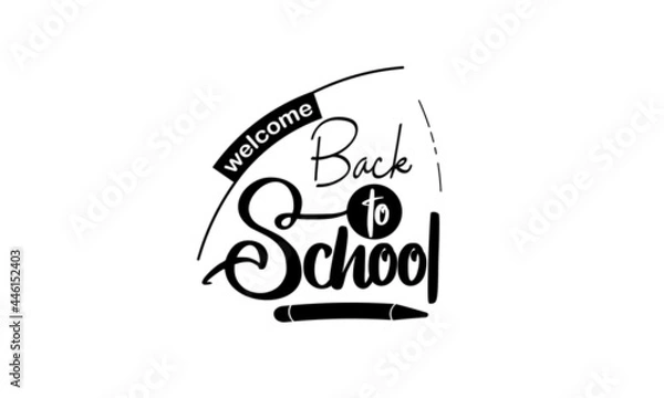 Obraz Back to School Vector Typography