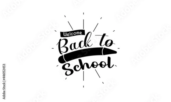 Obraz Typography Vector Illustration for Back to School