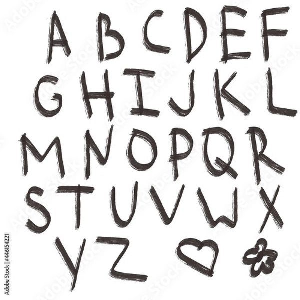 Obraz alphabet abc on white background 