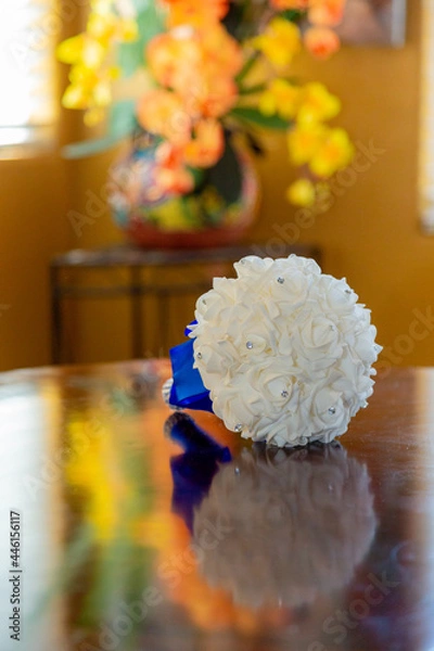 Obraz White Wedding Bouquet