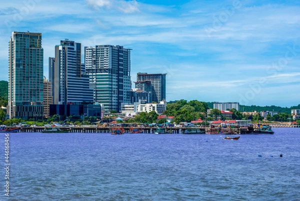 Obraz beach and skyline