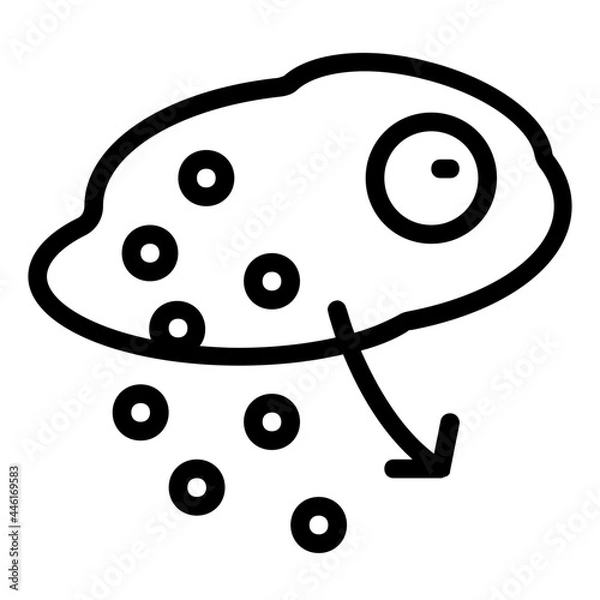 Fototapeta secretion icon