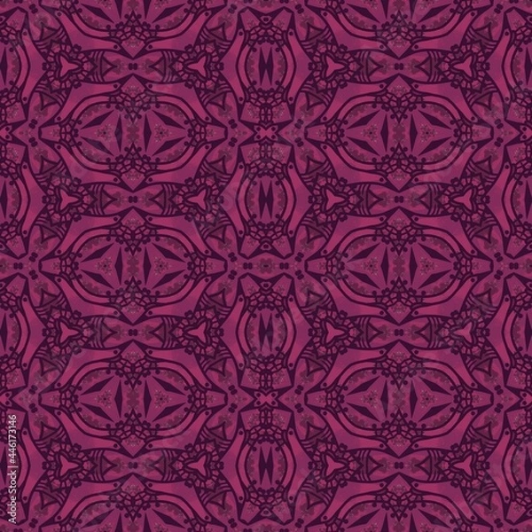 Fototapeta seamless tiled pattern in red colors 