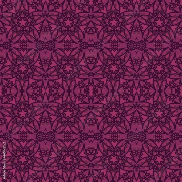 Fototapeta seamless tiled pattern in red colors 