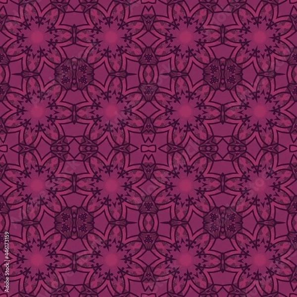 Fototapeta seamless tiled pattern in red colors 