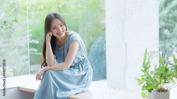 Fototapeta 若い女性・夏・美容・ビューティー