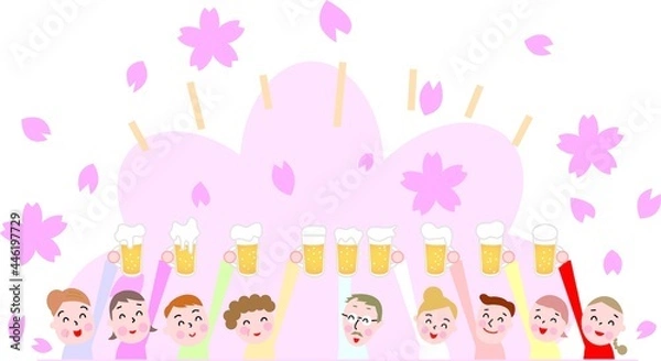 Obraz ビールで乾杯