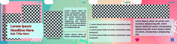 Obraz Gradient Carousel Social Media Template