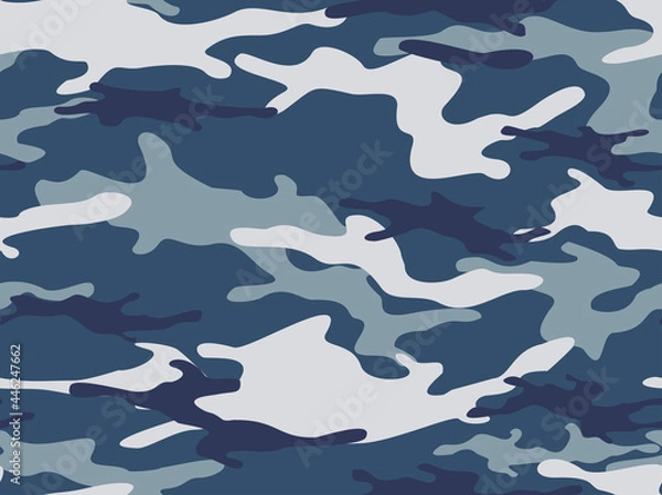 Fototapeta Camouflage seamless pattern from spots. Print on fabric on textiles. Vector illustration