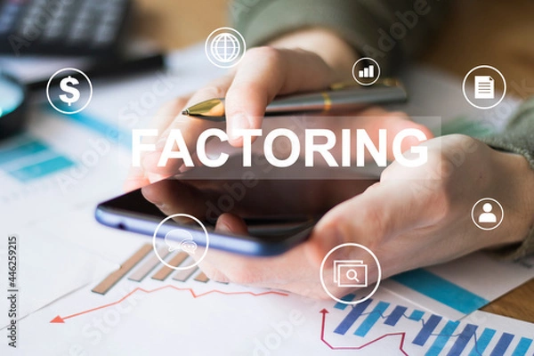 Obraz Modern marketing financial relationship deferment of payment service. Business concept of factoring closeup.