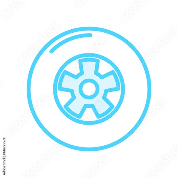 Fototapeta Illustration Vector Graphic of Wheel Steering icon
