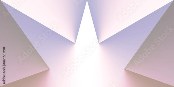 Obraz Abstract geometric, white color background, luxury, with lines transparent gradient, you can use for ad, poster and card, template, business presentation,