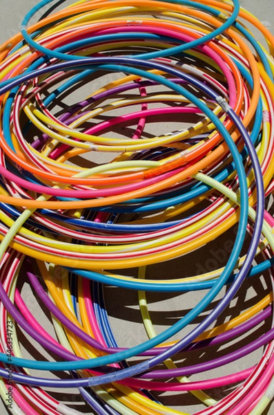 Fototapeta Colorful hoops