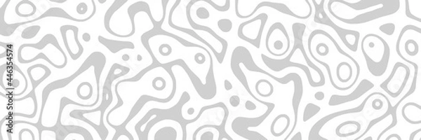 Fototapeta Vector background, banner. Abstract gray shapes.