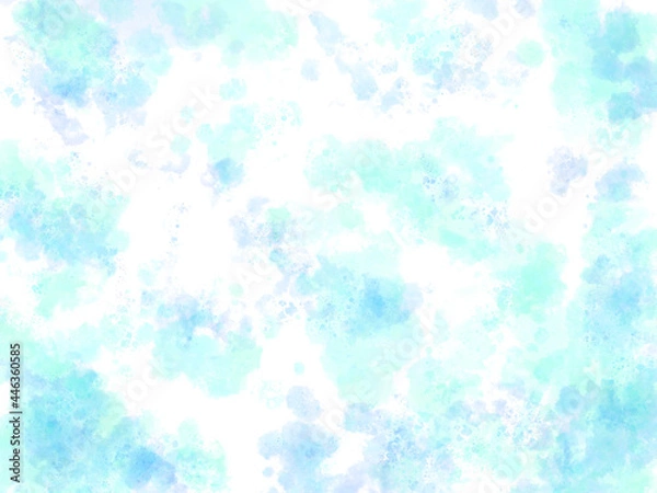 Obraz 涼しげな水彩風の背景