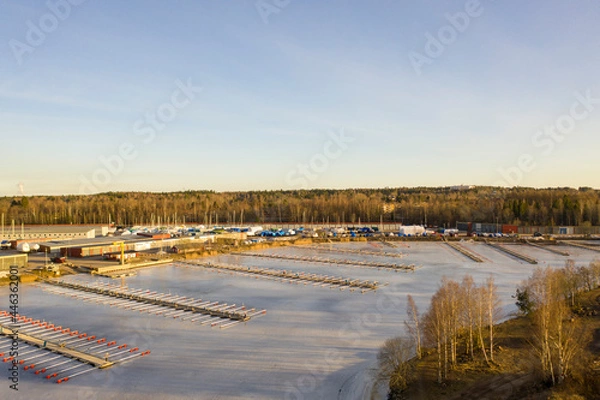 Obraz frozen lake in winter
