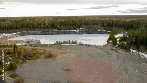 Fototapeta river in the forest