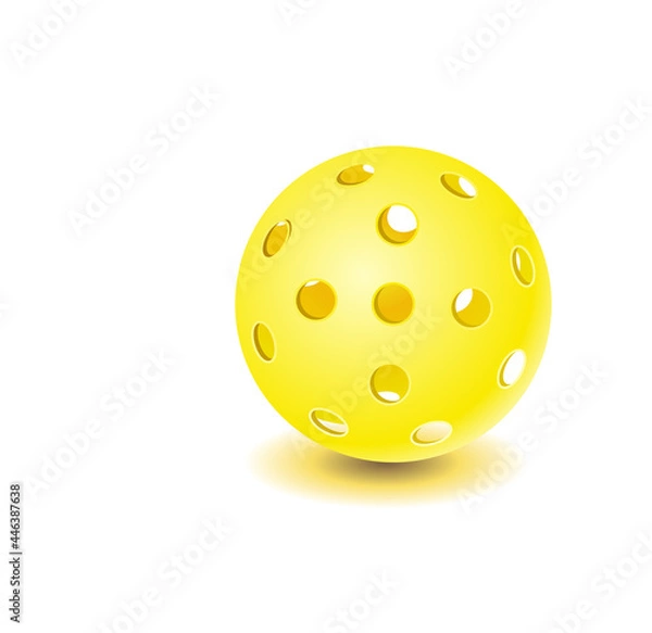 Obraz Realistic pickleball ball