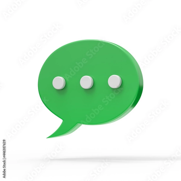 Obraz 3d chat bubble