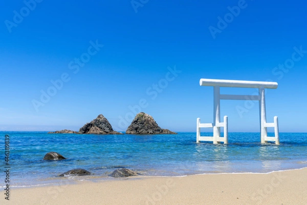 Obraz 見ヶ浦の夫婦岩　福岡県糸島市