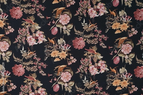 Obraz floral pattern on fabric