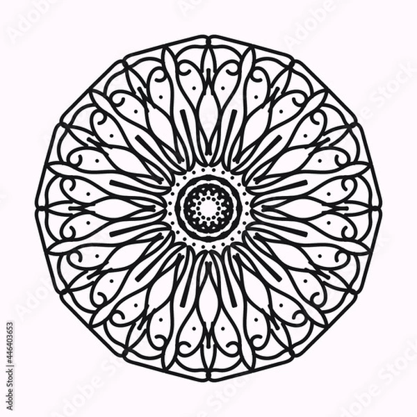 Fototapeta Circular pattern mandala art decoration elements