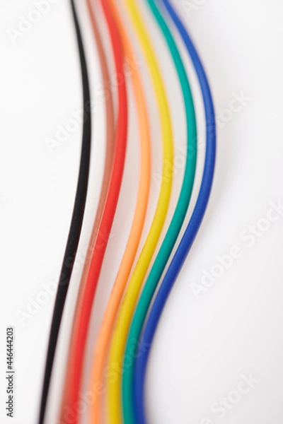 Fototapeta Colorful cables lines
