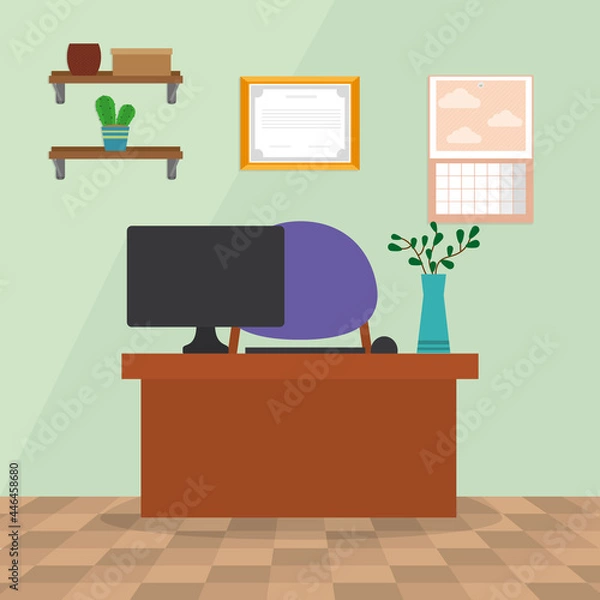 Fototapeta office workspace design