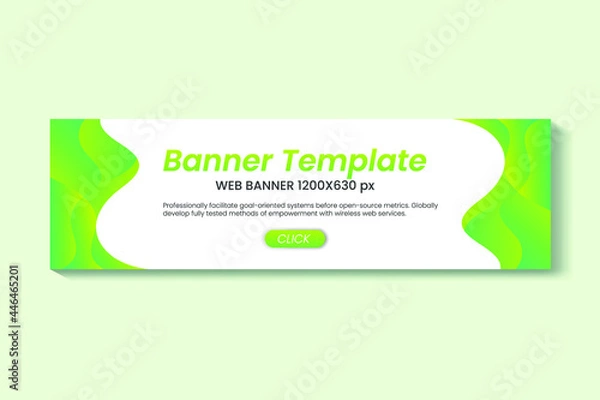 Fototapeta creative web banners of standard size with a place for photos. Vertical, horizontal and square template. vector illustration