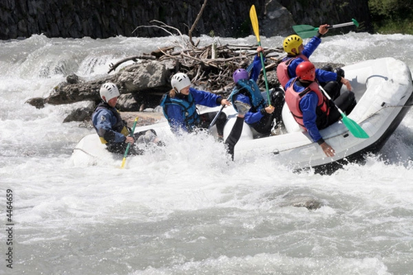 Obraz chute en rafting