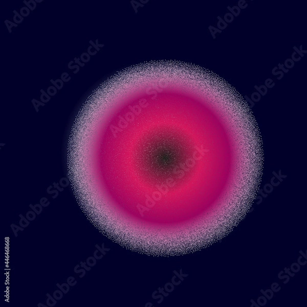 Obraz pink glow in the night sky