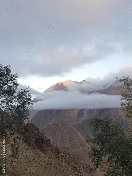 Obraz cloud and mountains landscape