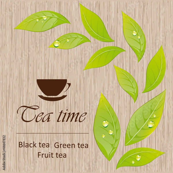 Obraz Template of a tea menu