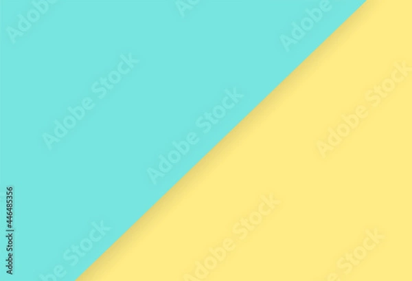 Fototapeta Abstract. Colorful pink, yellow and green mint, overlap layer paper background. Vector.