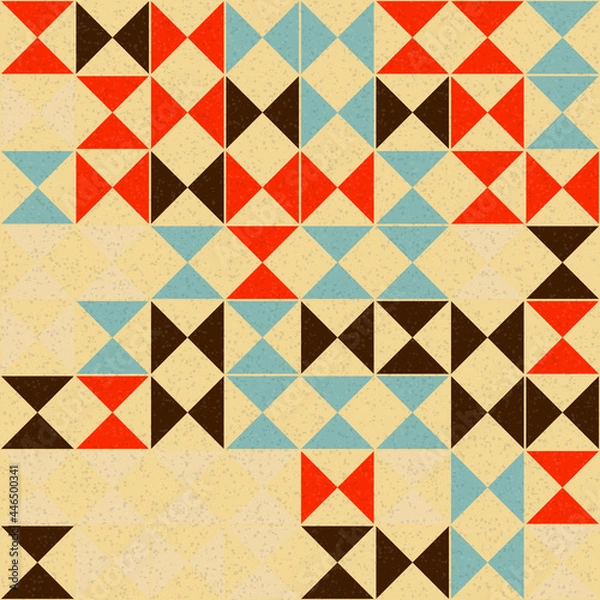 Fototapeta Abstract Geometric Pattern generative computational art illustration