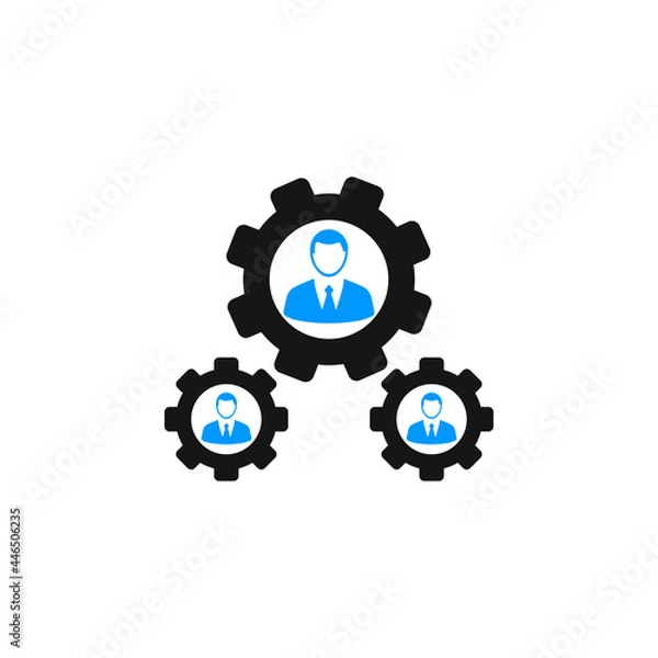 Fototapeta Human resources icon