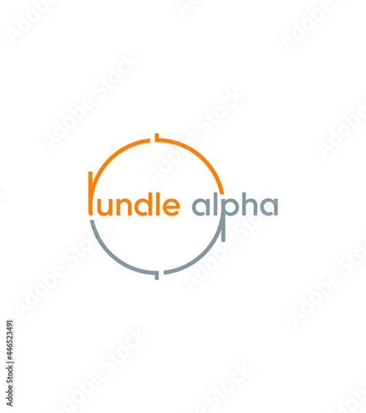 Obraz Rundle Alpha creative modern vector logo template 