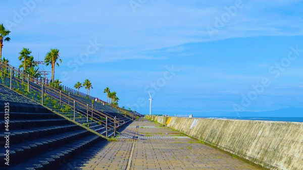 Obraz 海辺の通り