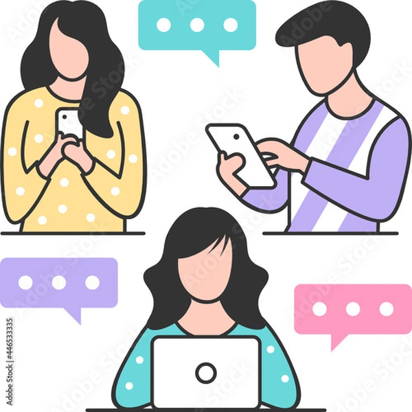 Obraz people chatting