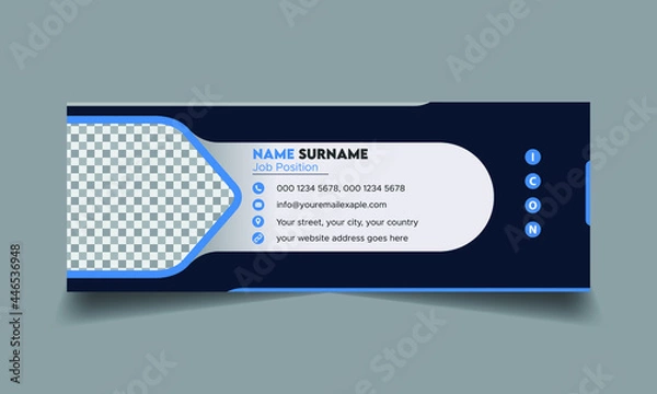 Obraz Email signature template design