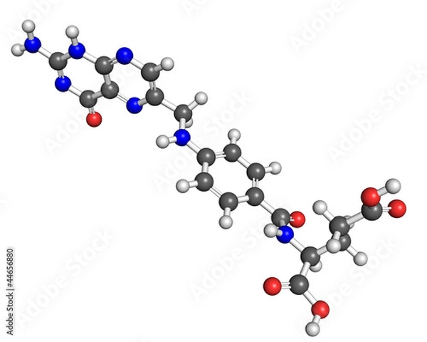 Fototapeta Vitamin B9 molecule