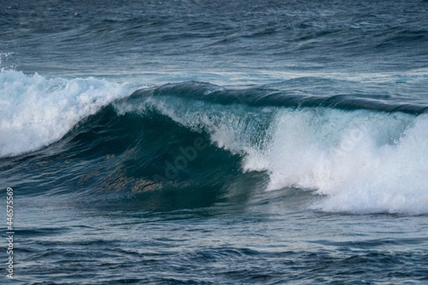 Obraz big wave breaking on the shore at the beach