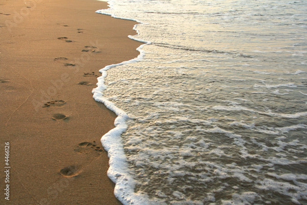 Obraz footprints on the beach