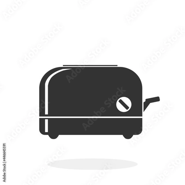 Fototapeta Toaster Flat Icon Vector illustration 