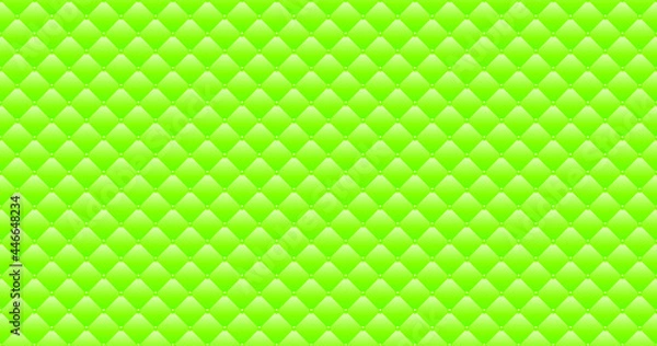 Fototapeta Green luxury background with beads and rhombuses. Seamless vector illustration. 